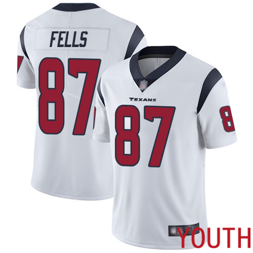 Houston Texans Limited White Youth Darren Fells Road Jersey NFL Football 87 Vapor Untouchable
